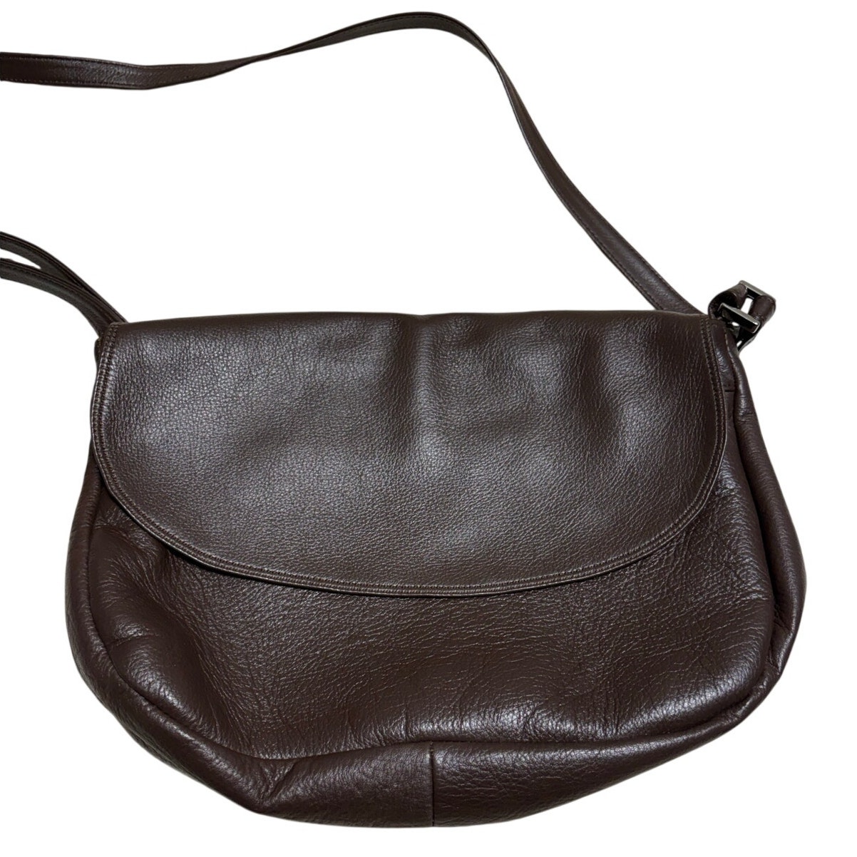 Sas Olivia Shoulder Handbag Espresso Brown Full Grain Leather Classic